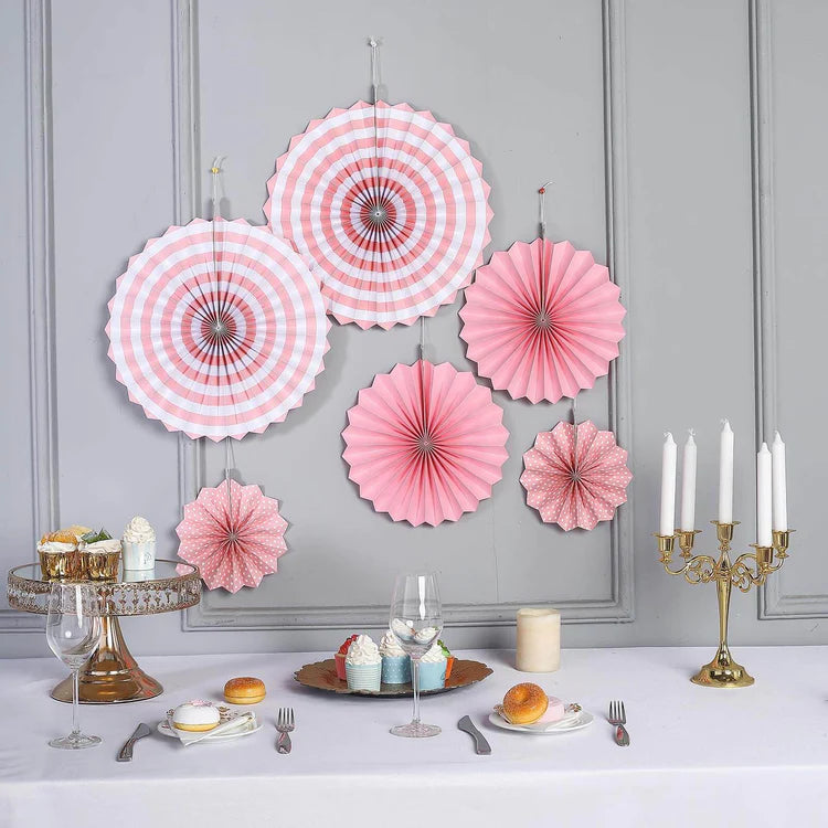 PAPER FANS (6pcs set)