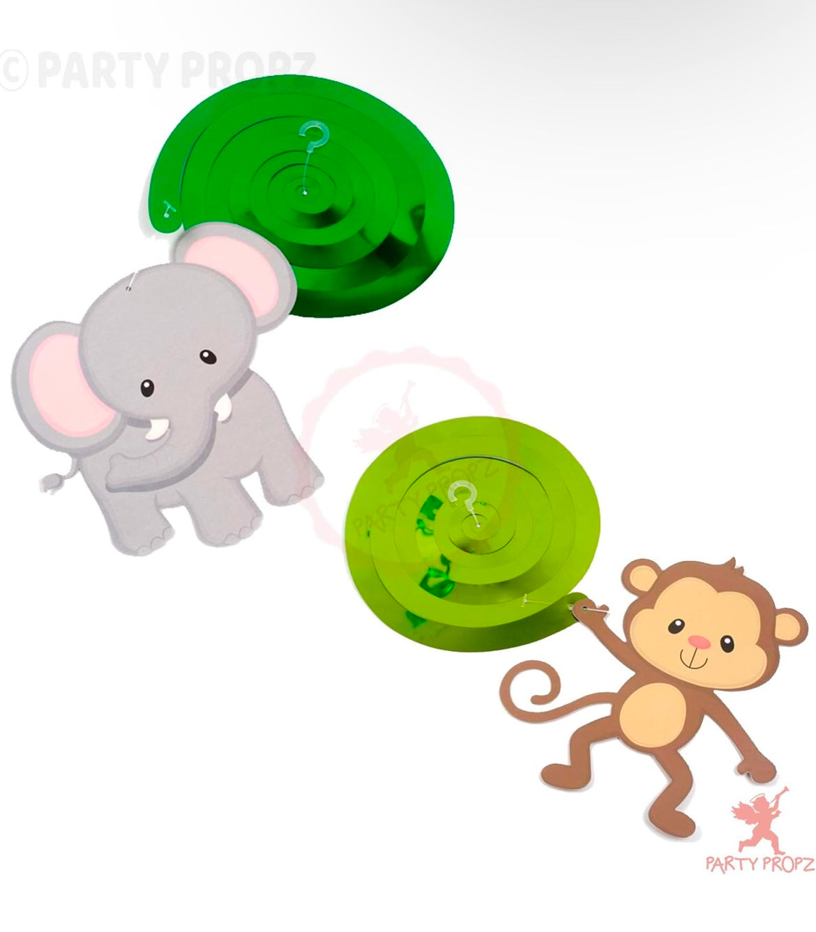 JUNGLE THEME HANGING SWIRL SET