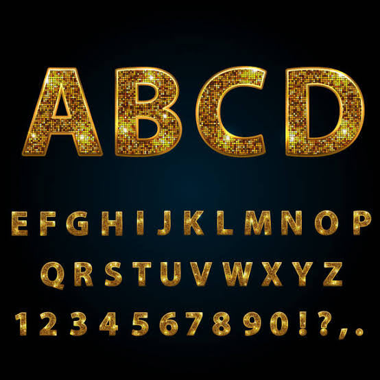GLITTER ALPHABETS