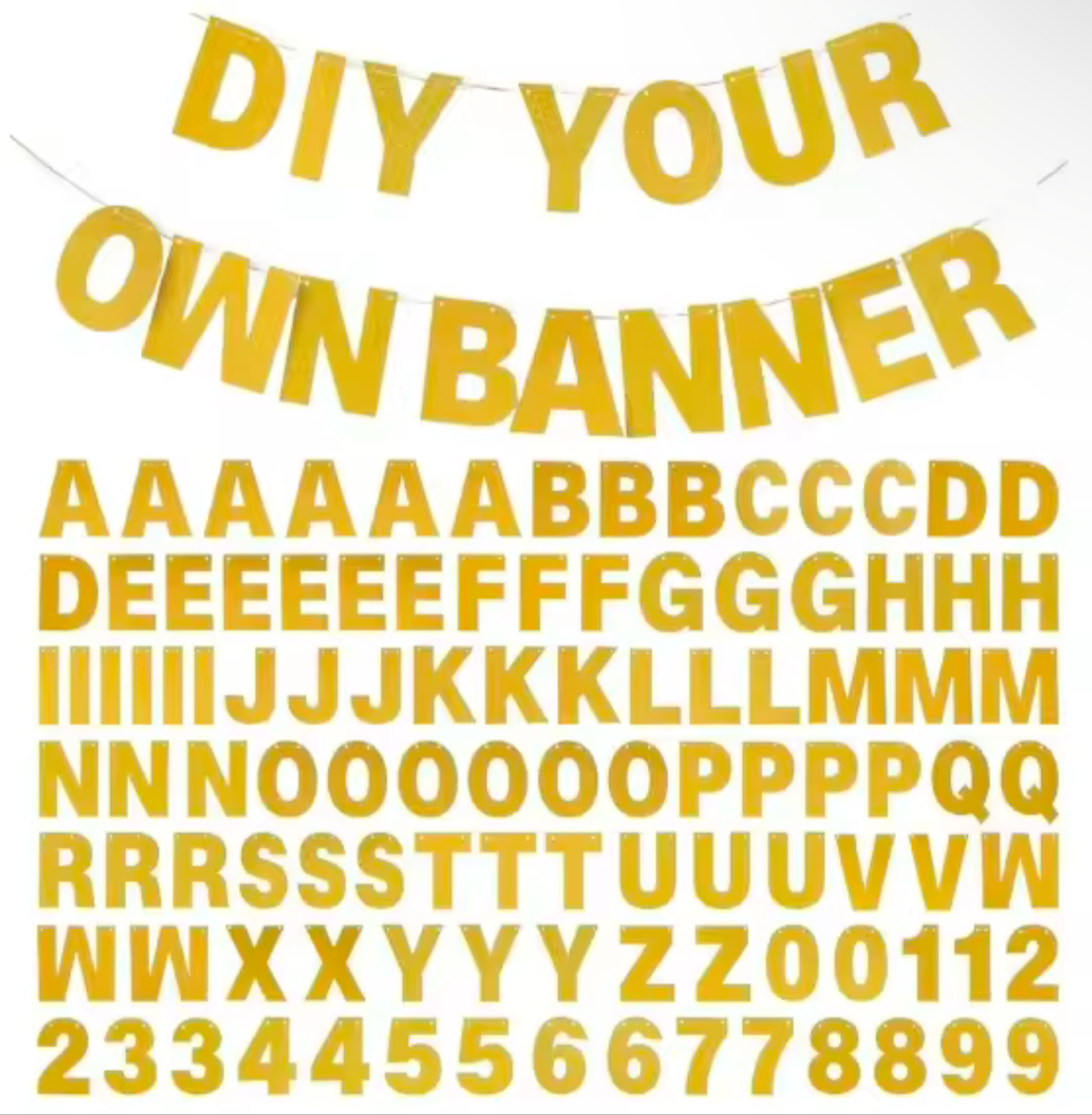 GLITTER ALPHABETS