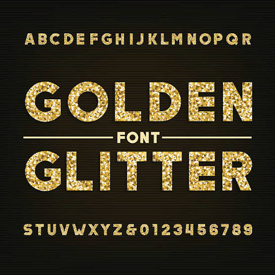 GLITTER ALPHABETS
